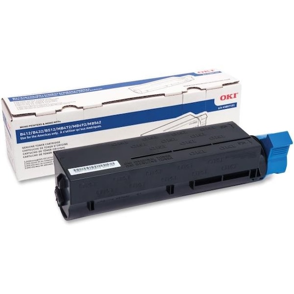 Oki Okidate OKI45807101 Toner Cartridge for B412 & 512 3K - Black OKI45807101 - main